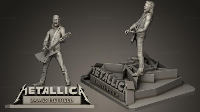 Statues of famous people (James Hetfield, STKC_0040) 3D models for cnc